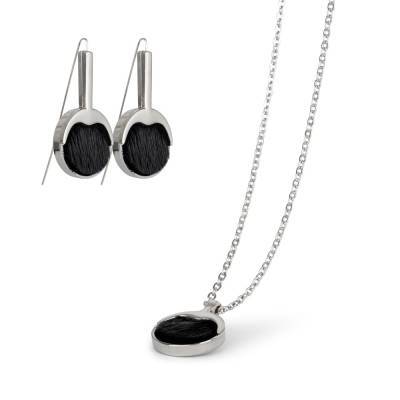 Smykkes�t m. S�lskind - S�lv/Sort