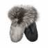 Iluliaq Mittens, Ringseal Natural w. Leather - Size XL