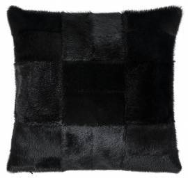 Patch Pillowcase, Black 40x40
