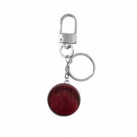 Round Keychain, Red