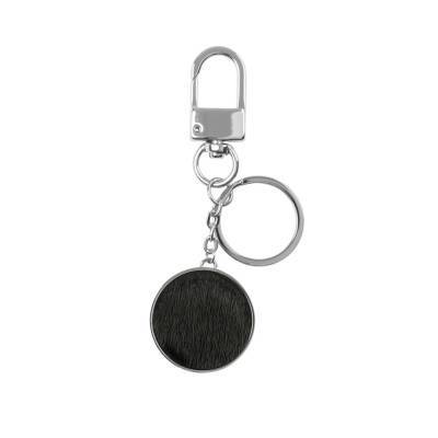 Round Keychain, Black