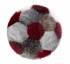 Soft Handball made in sealskin - Natural/Red