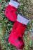 Christmas Stockings - Red & Natural - Large
